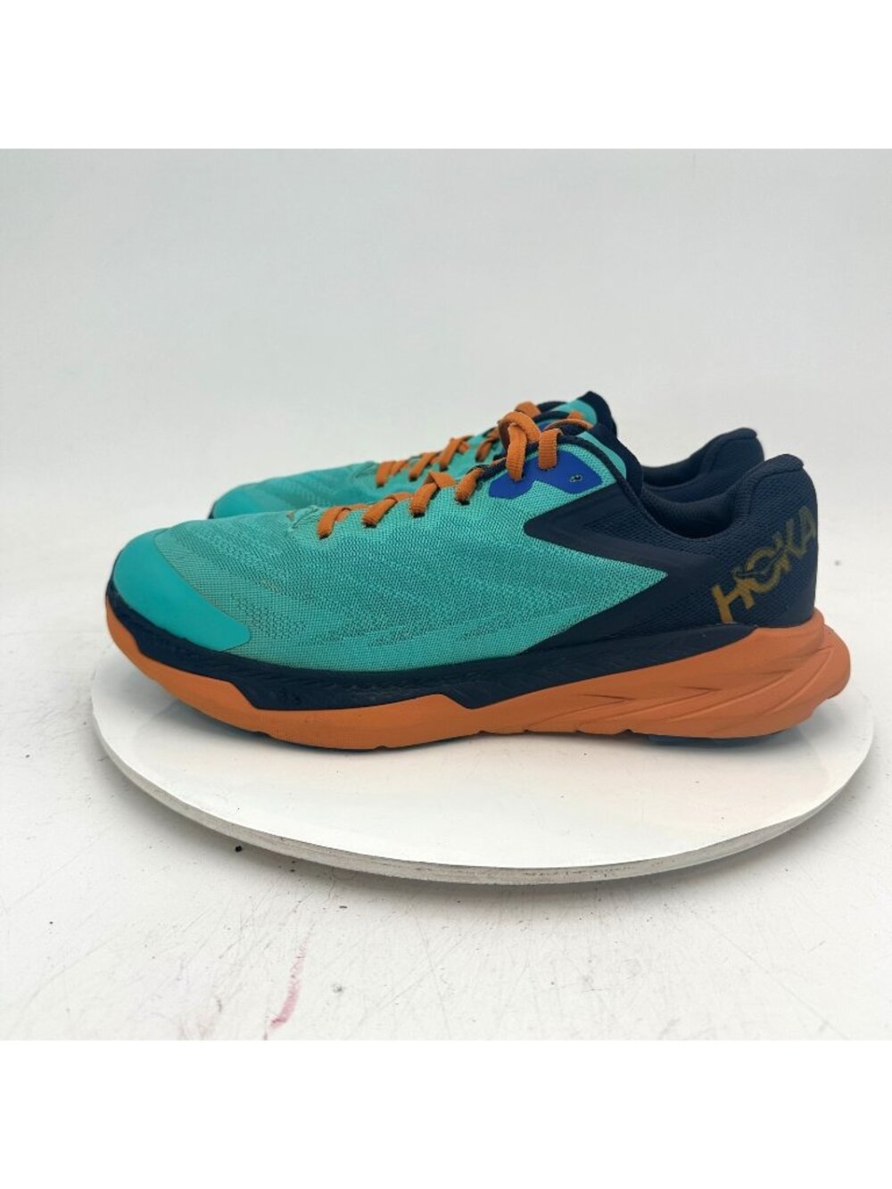 Hoka One One Zinal Men Size 8.5D 1119399 AOSP Atlantis Outer Space Trail Shoes